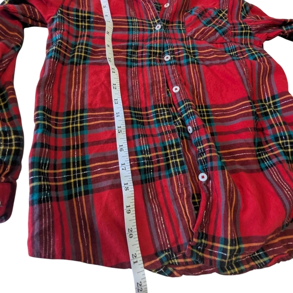 Plaid Kids Shirt - Red and Black Size 10. George. - Picture 6 of 8